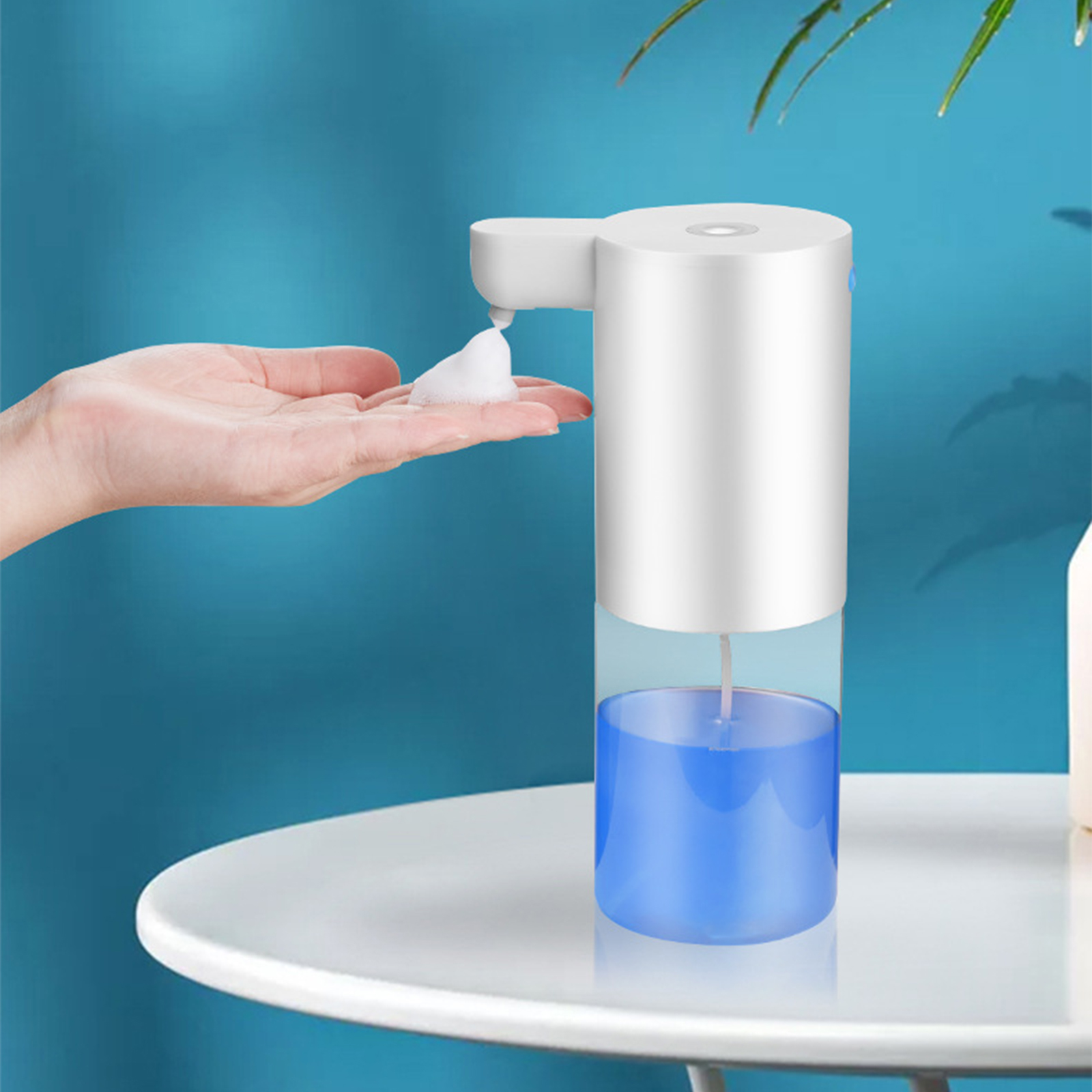 330ml Automatic Induction Foam Soap Dispenser USB Rechargeable Smart Hand Cleaner Washer Hand Sanitizer Shampoo Container Bottle