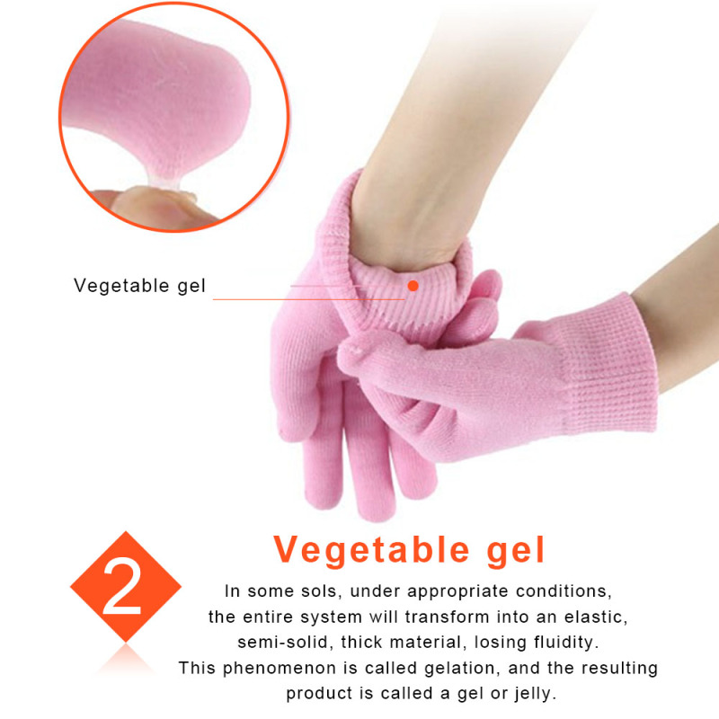 6 Color Gel Spa Silicone Gloves Soft Whiten Exfoliating Moisturizing Treatment Hand Mask Care Repair Women Lady Skin Beauty Tool