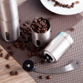 Manual Coffee Bean Grinder Hand Held Conical Ceramic Burr Mill Adjustable Stainless Steel- Heavy Portable Espresso French Press