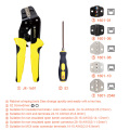 KKmoon Professional Crimping Tool Wire Crimpers Multifunctional Engineering Ratcheting Terminal Pliers Wire Strippers