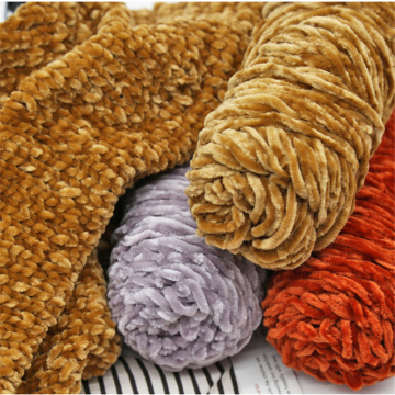 1pc 100g Chenille Silk Cotton Blended Yarn for Hand Knitting Soft Sweater Scarf Crochet 3.5mm Newest