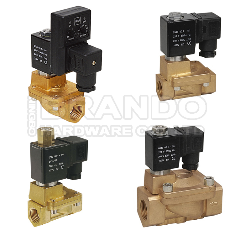 pu220 brass water solenoid valve
