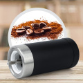Manual Coffee Bean Grinder Stainless Steel Adjustable Coarseness Ceramic Burr Grinder Portable for Americano Expresso Ice Drip
