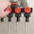 1/2 4-Way ABS Plastic Garden Hose Splitter T-Type Watering Connector Distributor Saving Watering Irrigation Tool Kits