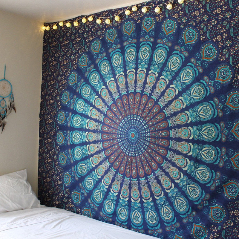 Hot New Indian Mandala Tapestry Hippie Home Decorative Wall Hanging Bohemia Beach Mat Yoga Mat Bedspread Table Cloth 200x150CM
