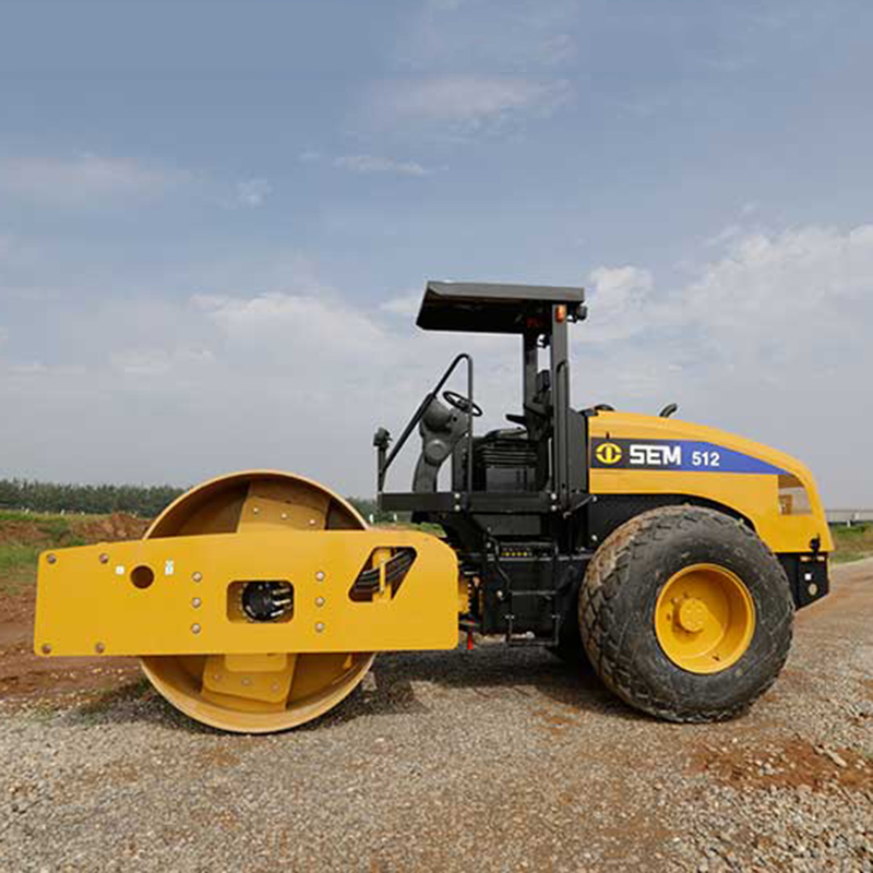 New SEM512 road roller soil compactor price