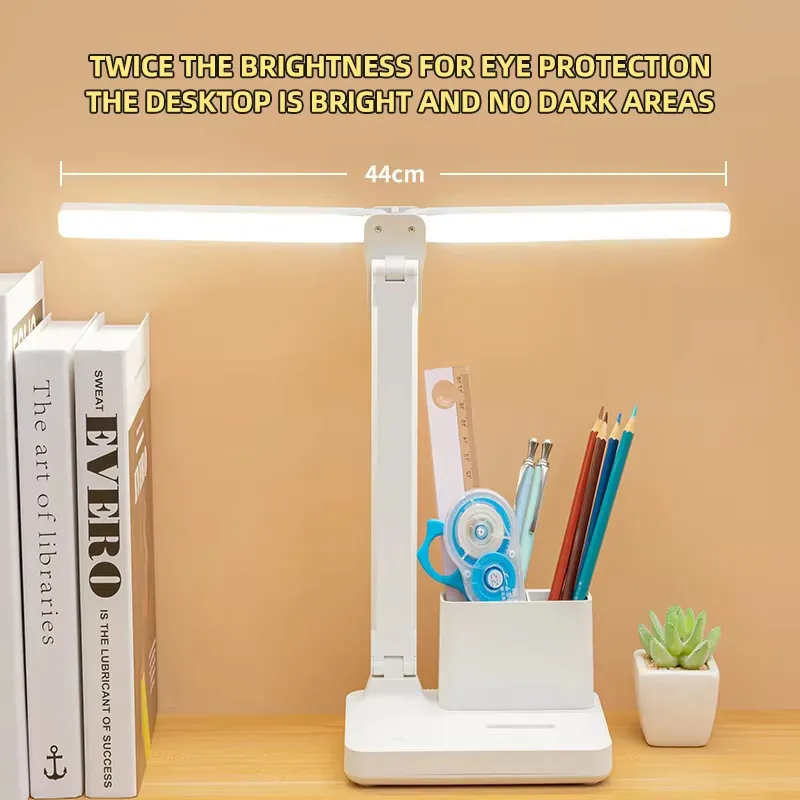 Modern Double Head Touch Control Desk Lamp
