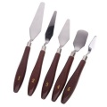 5pcs Stainless Steel Artist Painting Palette Knife Spatula Oil Painting Paint Art Craft Metal Spatula Set Perfect Practical