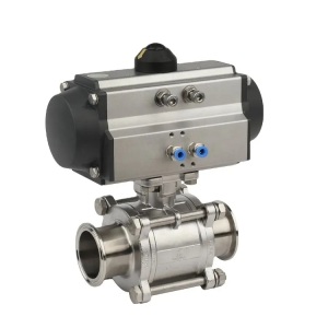 Pneumatic Actuator Stainless Steel Threaded Ball Valve