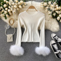 Women Design Knitted Sweater O Neck Long Sleeve Solid Elastic Slim Jumper Autumn Winter Fashion Streetwear Pullovers