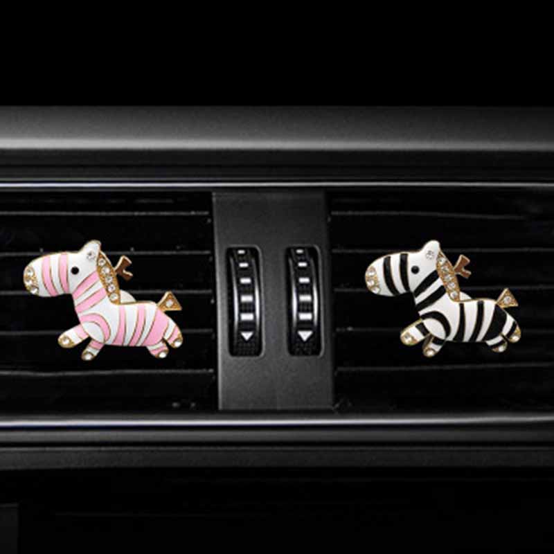 Car Ornaments Lovely Zebra Dolls Air Freshener Perfume Diffuser Toy Automobile Interior Dashboard Decoration Car Accessories