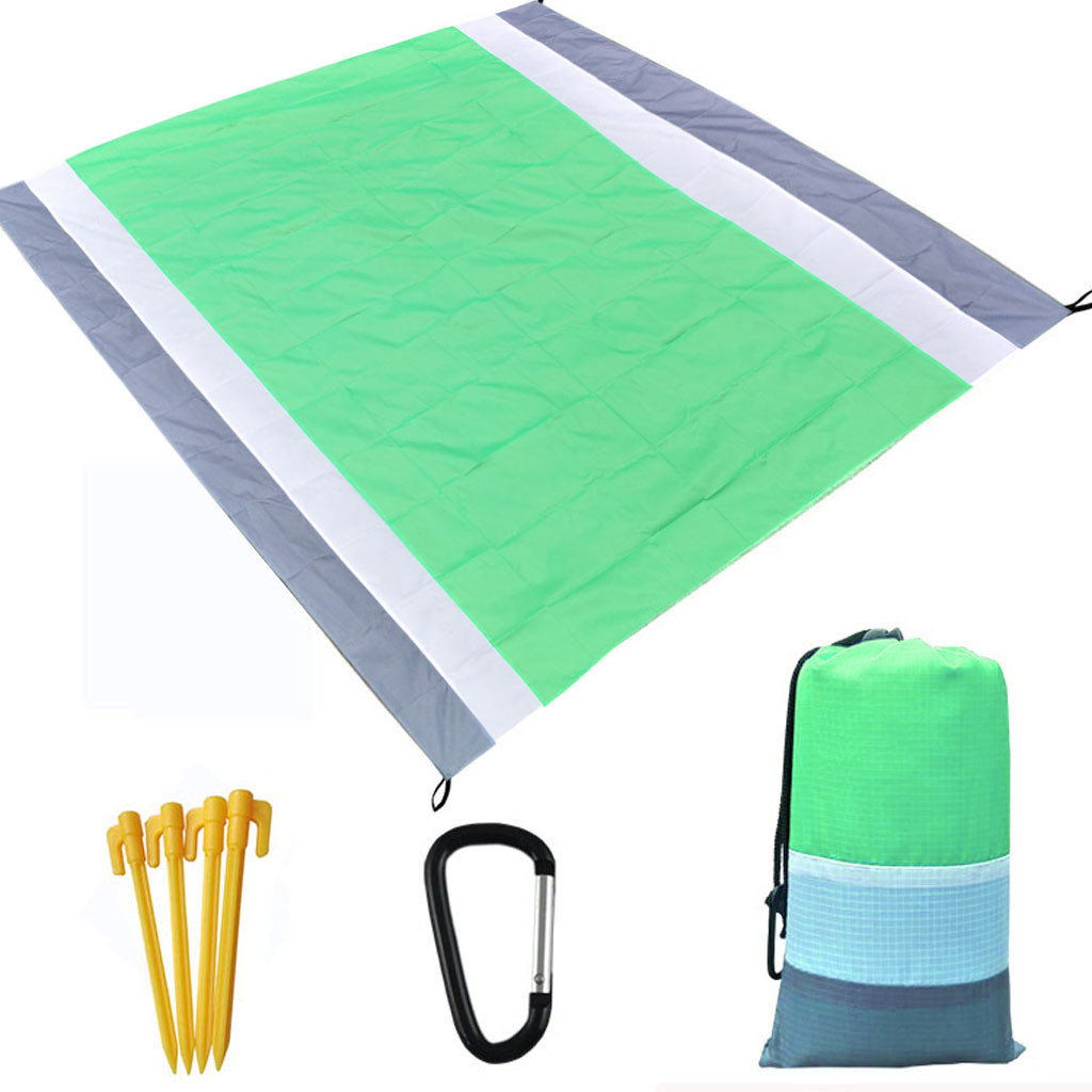 Portable Camping Mat Outdoor Beach Waterproof Sandproof Insulation Waterproof Picnic Mat Pocket Blanket 200*140cm/210*200cm#P4