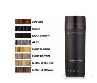 by dhl or ems 100pcs Hair Building Fiber Keratin Hair Styling Tonic Coloring Powder Hair Loss Concealer Blender