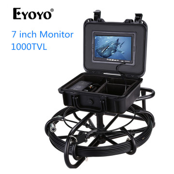 Eyoyo 7 inch LCD Pipeline Endoscope Inspection Camera 30M Underwater Industrial Pipe Sewer Drain Wall Video Plumbing System Cam