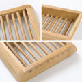 Bamboo Wooden Drain Soap Dish Wood Soap Case Holder Bathroom Shower Kitchen Scrubber Water Filtering Soap Dish Multiple Shape