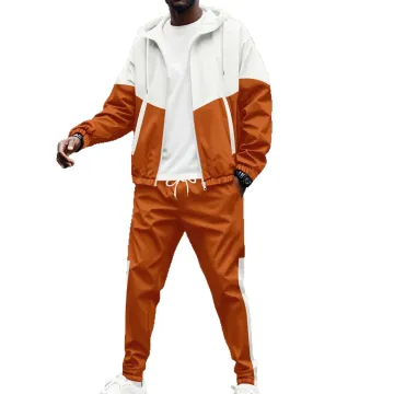 Spring Autumn Hooded Zipper Sportswear Set