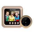 Danmini W5 2.4inch Door Security Digital Color Screen No Disturb Peephole Viewer 2 MP Support Max 32G TF Card(Gold)