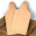 Solid Wood Cutting Board with Handle Overturnable Smooth and Firm Rectangular Hardwood Cutting Board for Kitchen Dish