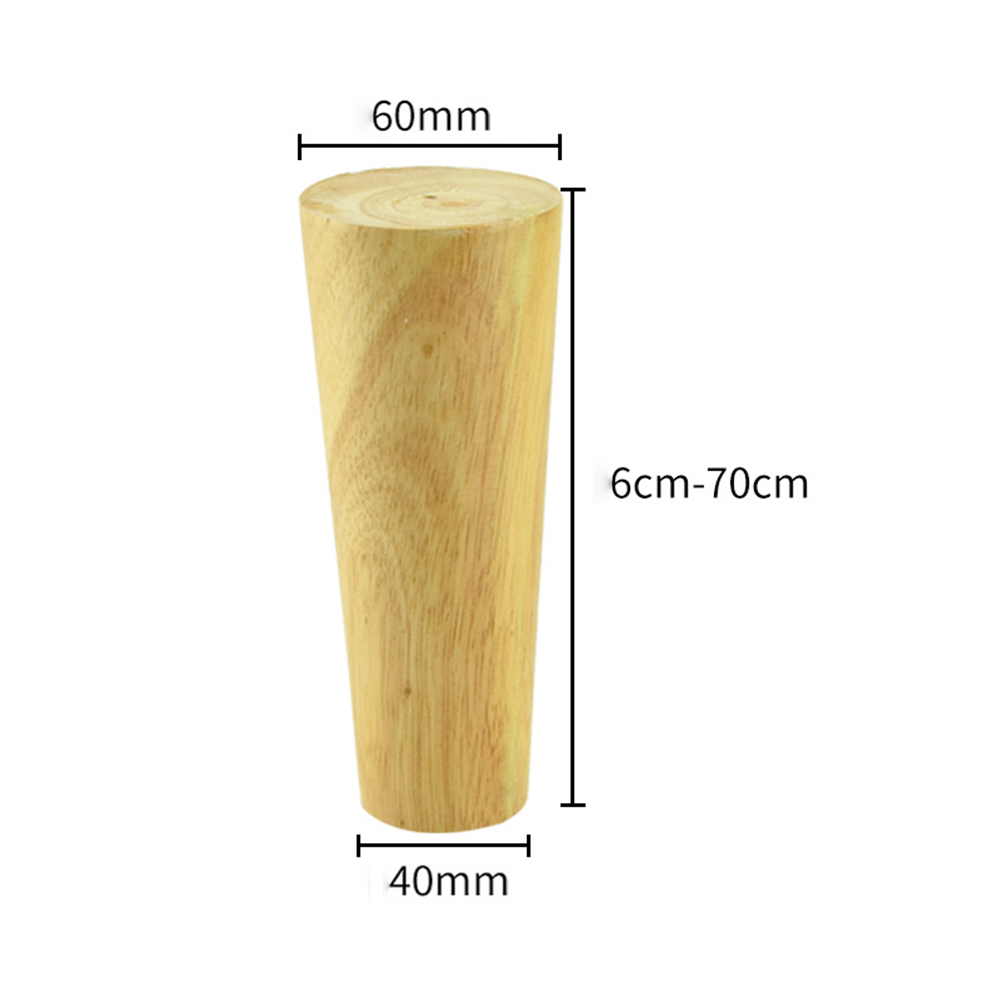 1PCS natural solid wood furniture legs oblique mouth tapered wood cabinet sofa legs 6cm/8cm/10cm/12cm/15cm/18cm/20cm/25cm/30cm