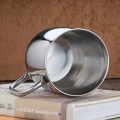 Large Capacity 1000ml Stainless Steel Wine Whisky Bar Beer Mug Double Wall Water Cup With Handle Portable Coffee Cup Drinkware