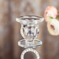 Silver Crystal Pillar Candle Holder Coffee Dining Table Wedding Christmas Halloween Home Decoration Factory Direct Sale CH020