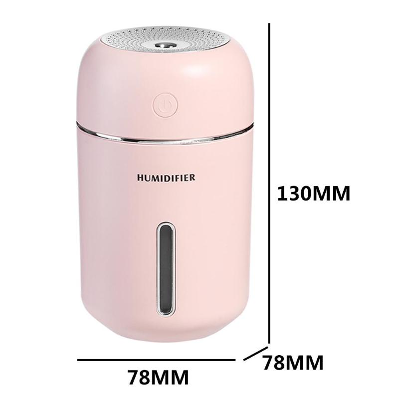 280ml Ultrasonic USB Air Humidifier Aroma Essential Oil Diffuser with LED Office Home Small Air Conditioning Appliances