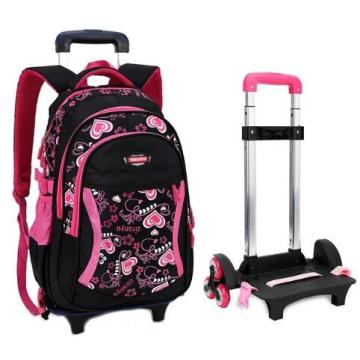 Kid's Travel Rolling luggage Bag School Trolley Backpack girls backpack On wheels Girl's Trolley School wheeled Backpacks Child