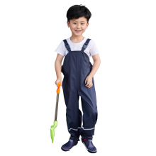 Children Waterproof Overalls Baby Boys Girls Trousers Children Waterproof Pants Kids Rain Pants For Autumn And Winter Four Color