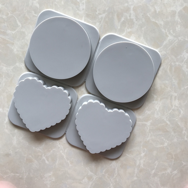 Round Heart Shape Aromatherapy Silicone Mold DIY Baking Tools For Soap Wax Candle 4 Holes Molds H293