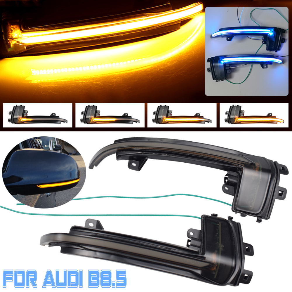 For Audi A4 A5 S5 B8.5 B8 RS5 RS4 S6 S4 Dynamic Indicator Blinker Startup Breath Light 2 pcs Side Wing Superb Mirror Indicator