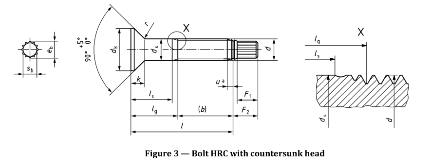 EN14399-10 Countersunk Head HRC Bolt Specification (2)