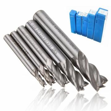 Mill Cutter Drill Bit Set HSS Straight Shank 4 Flute End Drill Bits Tool 4 6 /8 10 12mm For CNC Milling Machine