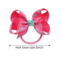 40PCS Baby Hair Ties 3Inch Grosgrain Ribbon Polka Dot Bow Elastic Hair Bands Ties Ponytail Holders Hair Accessories for Infants