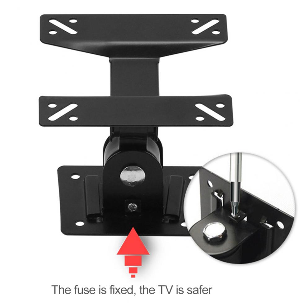 14 - 27 Inch Universal Adjustable 10KG TV Wall Mount Bracket Support 180 Degrees Rotation for LCD LED Flat Panel TV