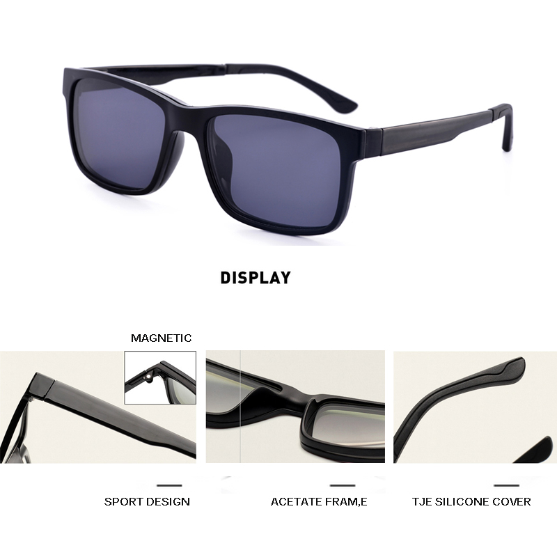 Eyeglasses Brand designer Polarized Magnet Clip glasses frame men women Myopia Prescription Glasses Optical sunglasses Eyewear