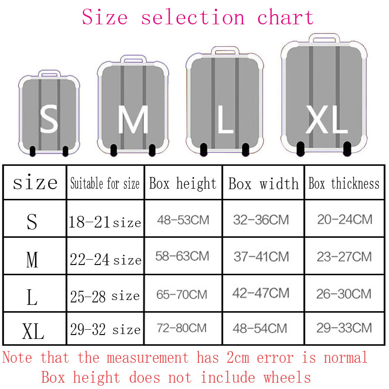 Travel Accessories Luggage Cover Suitcase Protection Baggage Dust Cover Trunk Set Trolley Case Elasticity Glasses Cat Pattern