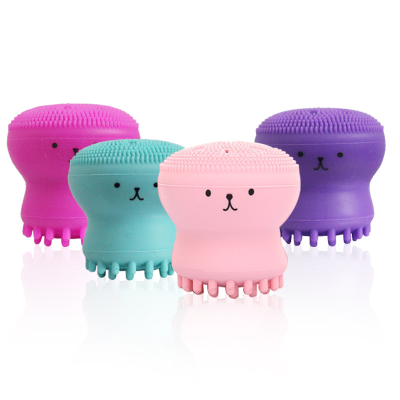 Octopus Facial Cleansing Brush Deep Exfoliating Silicone Face Wash Brush Beauty Massage Cleaning Tool