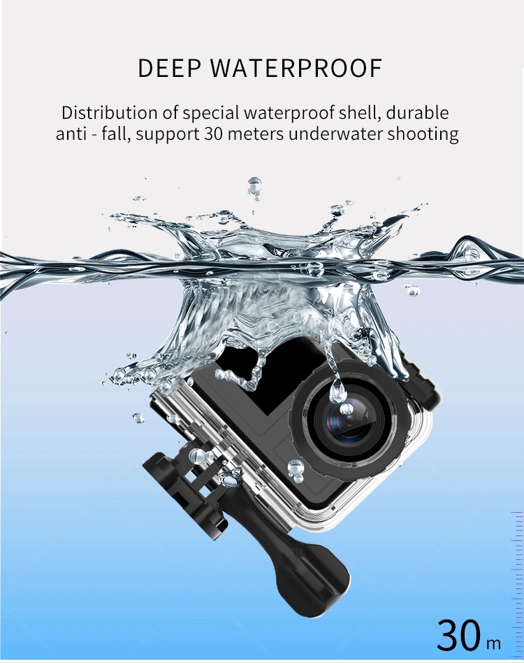 Action Camera Ultra HD 4K / 30fps WiFi 2.0" 170D Underwater Waterproof Cam Helmet Vedio go Sport pro Came