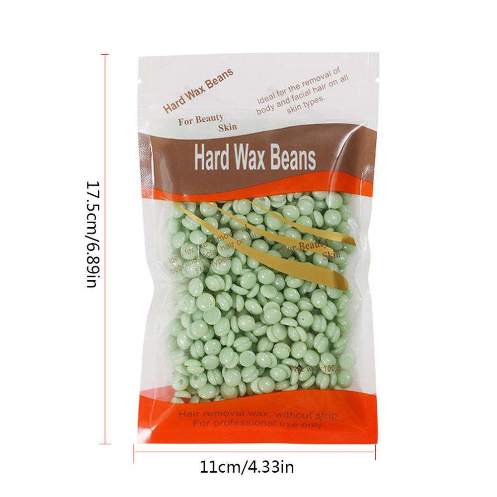100g/bag Depilatory Wax Beans 10 Flavours Hard Wax Beans Pellet Waxing Bikini Leg Arm Armpit Hair Removal Beans