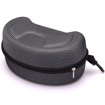 New Glasses Case EVA Zipper Case Explosion Model Fashion Black Hook Sunglasses Case Compression Sunglasses Box For 140