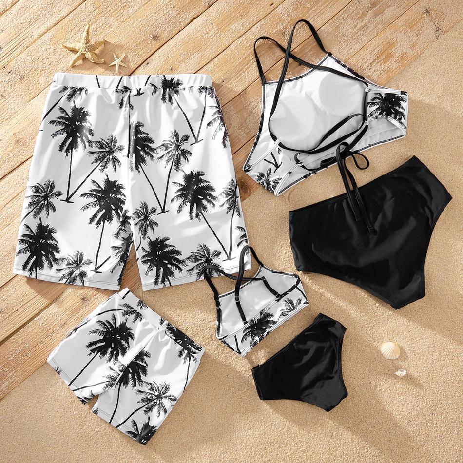 PatPat New Arrival Summer Coconut Tree Family Matching Swimsuits Family Look Swim Wear Cool Sunshine Beach Wear Clothing Sets