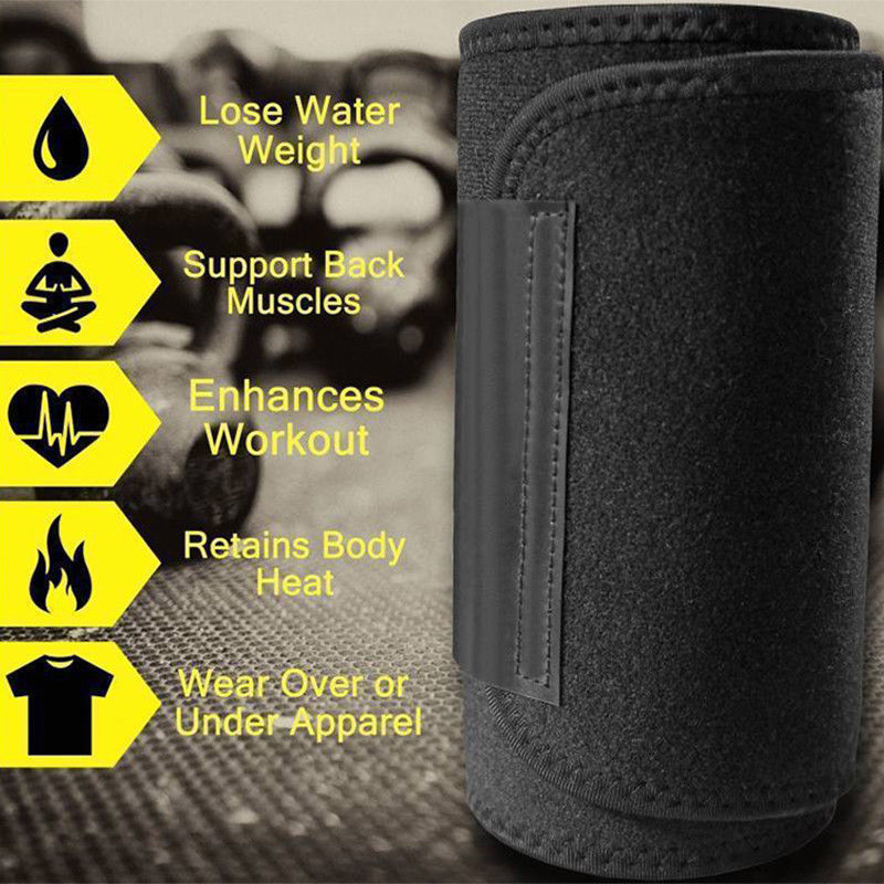 Sweat Belt Premium Waist Trimmer fitness workout belts for Men Women Slimming Belt