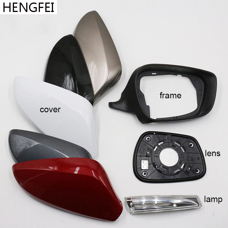 Car accessories Hengfei car mirror cover frame lights for Hyundai Elantra exterior mirror lens