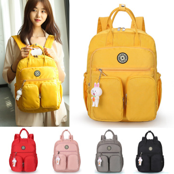 Fashion Multi-pocket Ladies Rucksack Large Capacity Women Travel Laptop Backpack School Shoulder Bag For Teenage Girls Free gift