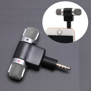 Mini 3.5mm Jack Microphone Stereo Mic For Recording Mobile Phone Studio Interview Microphone 4 Pin For Smartphone