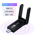 1200Mbps USB WiFi Adapter Dual Band Wireless Network Lan Card WiFi Receiver 802.11ac Wi-fi External For Desktop