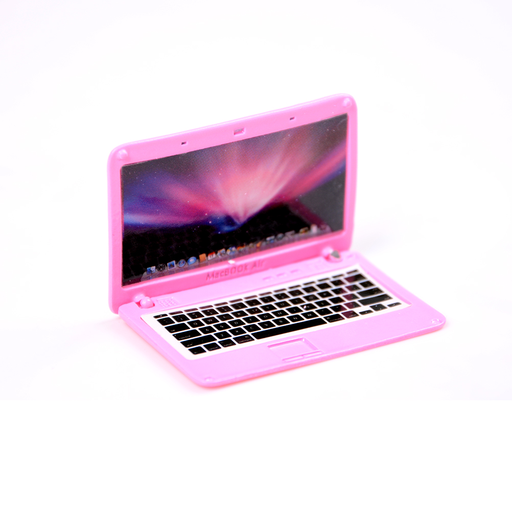 Mini Laptop Computer Doll House Scene Mini Laptop Computer Simulation Toys For Mini Doll House Accessories 4 Color