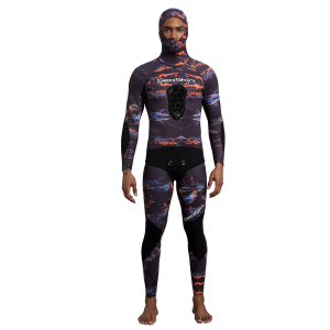 Seaskin Yulex Natural Rubber Camo Spearfishing Wetsuit