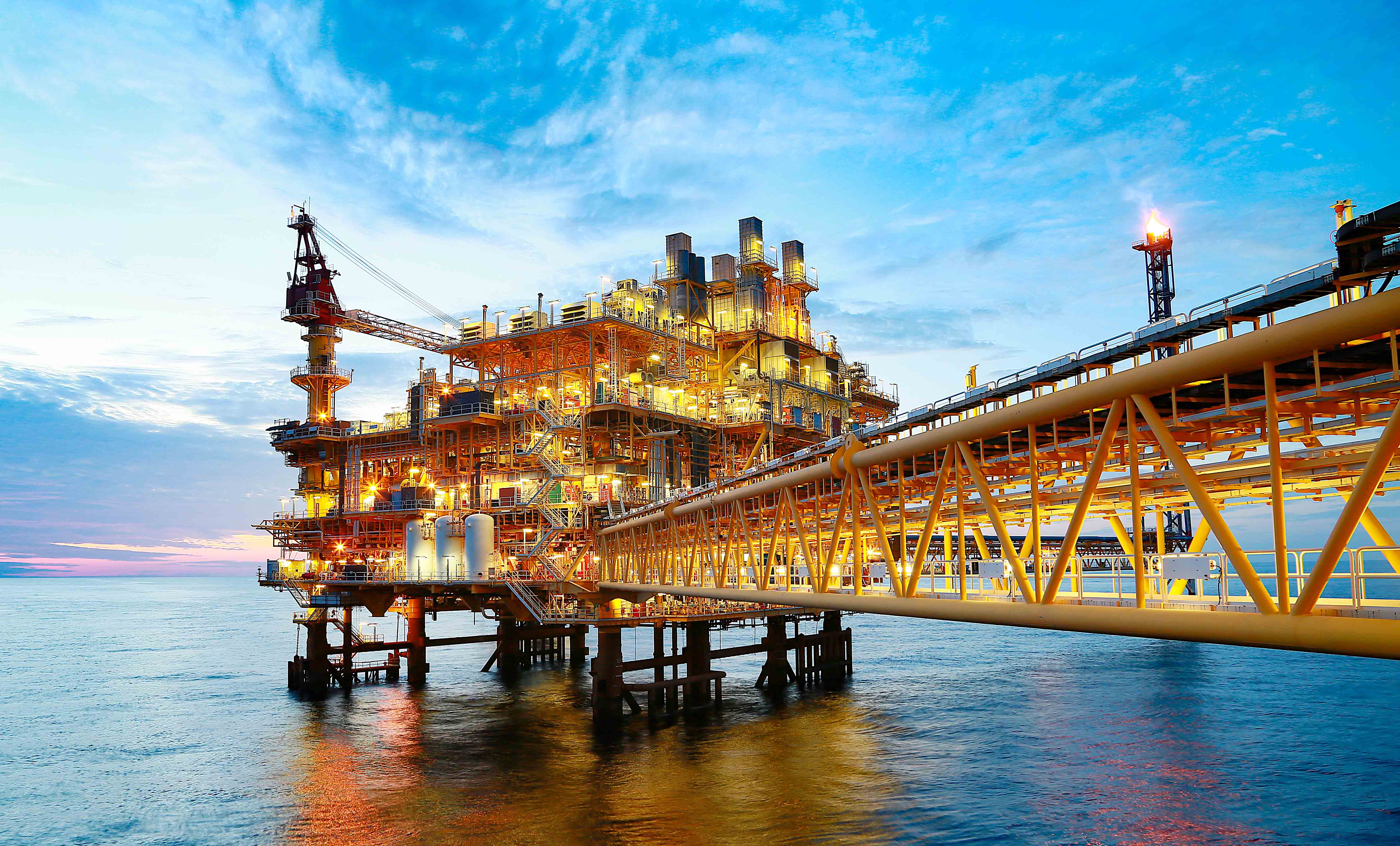 Oil and Gas Offshore Platform