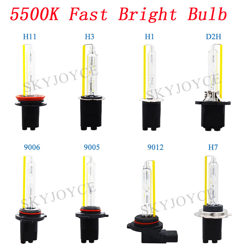 SKYJOYCE 55W Fast Bright Canbus HID Headlight Kit 5500K Xenon H1 H11 H7 H3 9012 D2H HID Bulb 55W DLT X55 Canbus HID Ballast Kit